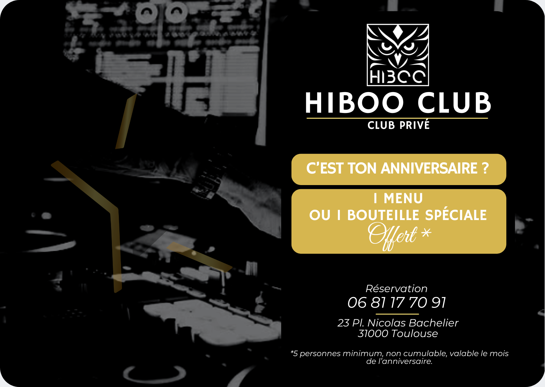 UNE BOUTEILLE OFFERTE