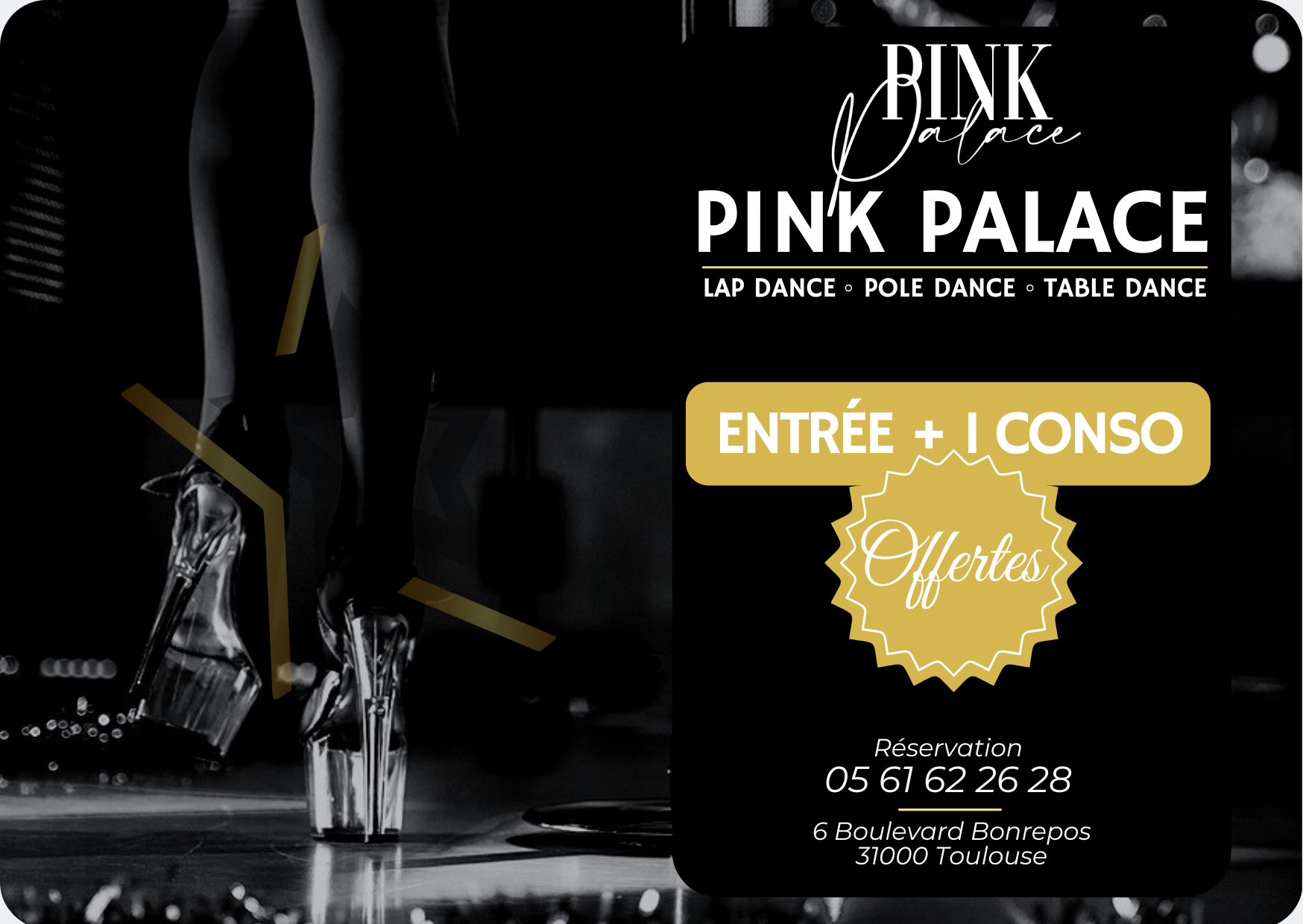 1 ENTRÉE + 1 CONSO OFFERTES