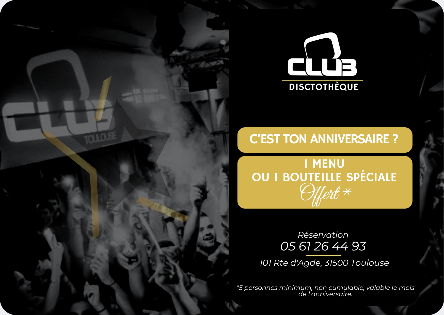 UNE BOUTEILLE OFFERTE